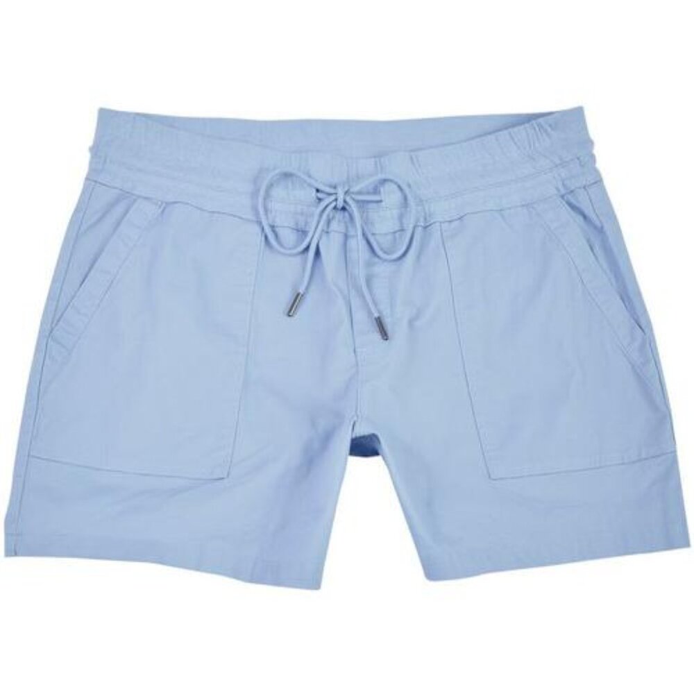 445 Savannah Rose Womens 5 in. Solid Pocket Shorts Size: 12 Color: CHAMBRAY NWT